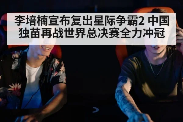 李培楠宣布复出星际争霸2 中国独苗再战世界总决赛全力冲冠